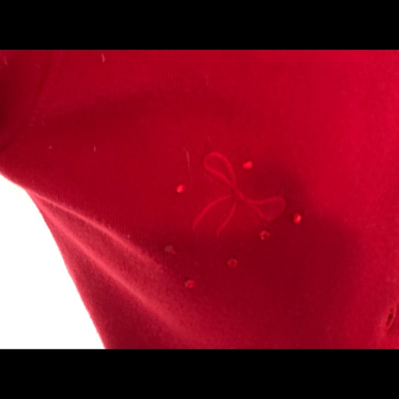 Talbots kids red sweater embroidered - Picture 2 of 8